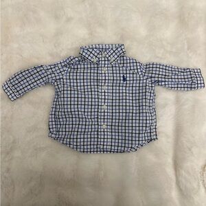 Ralph Lauren Baby Boy Plaid Cotton Poplin Shirt